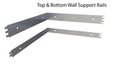 Sunstone 3" x 3" 90 Degree Corner Spacer Panel for Full Height Wall Cabinet Front showcased in a modern kitchen setting.